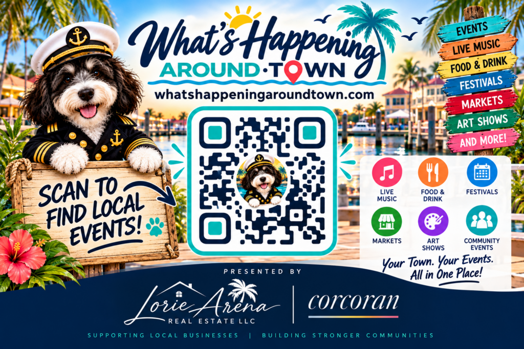 Captain Leonard Coastal Event Guide — What's Happening Around Town promotional artwork