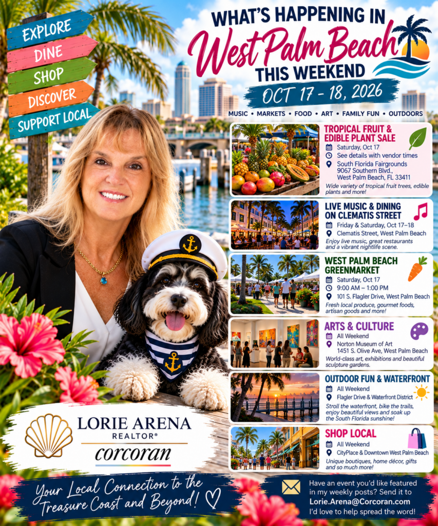 West Palm Weekend Guide — What's Happening Around Town promotional artwork